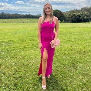Magenta Maxi Dress